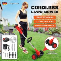 Rechargeable Grass Cutter With Wheel