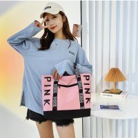 Pink tote bag handy & sporty