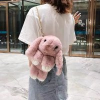 Cute Plush Rabbit Crossbody Bags